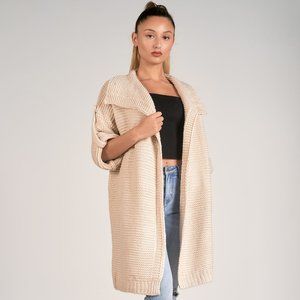 Elan Women's Long V Cardigan Sweater (One Size)